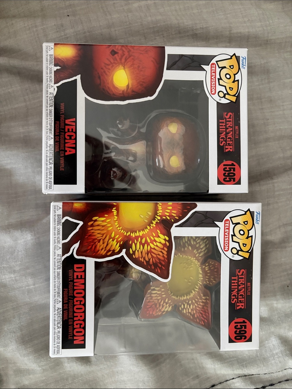 Funko Pop! Stranger Things Vecna & Demogorgon Duo - Orange, Yellow, Black